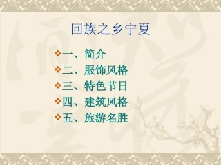 介绍宁夏特色