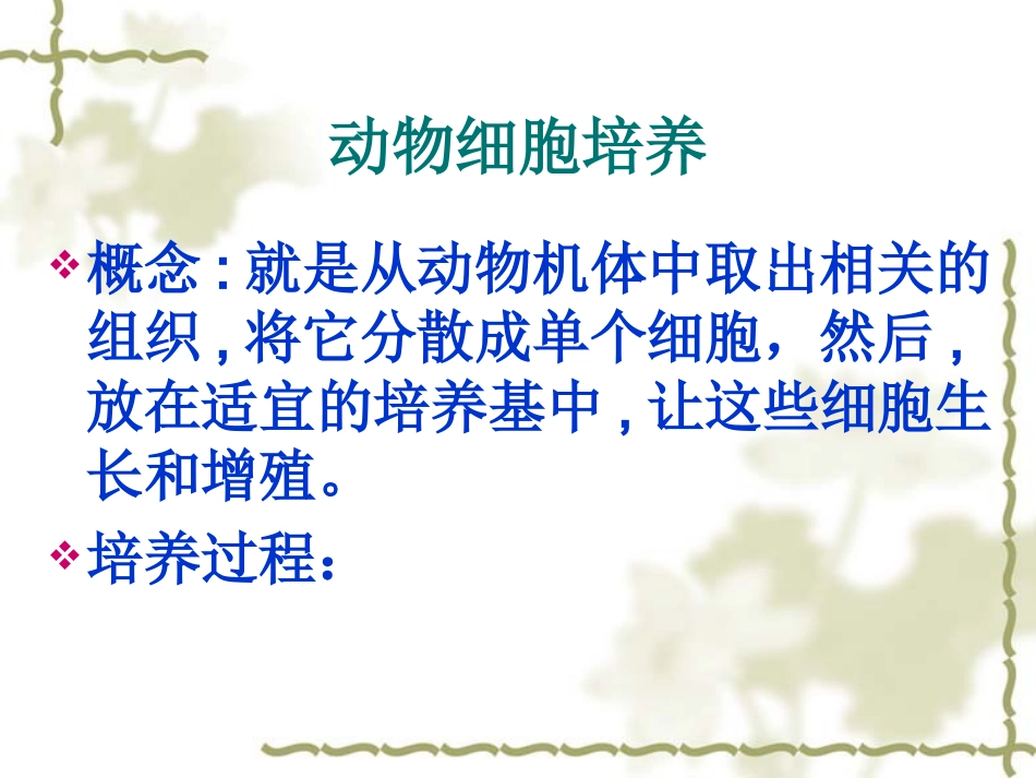 人教版教学课件动物细胞培养和核移植技术ppt_第2页