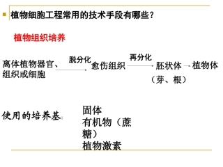 人教版教学课件[名校联盟]福建省三明市泰宁一中生物选修三22《动物细胞工程》课件1