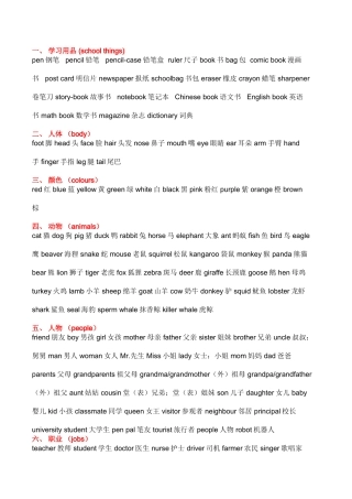 人教版小学1-6年级英语单词-n