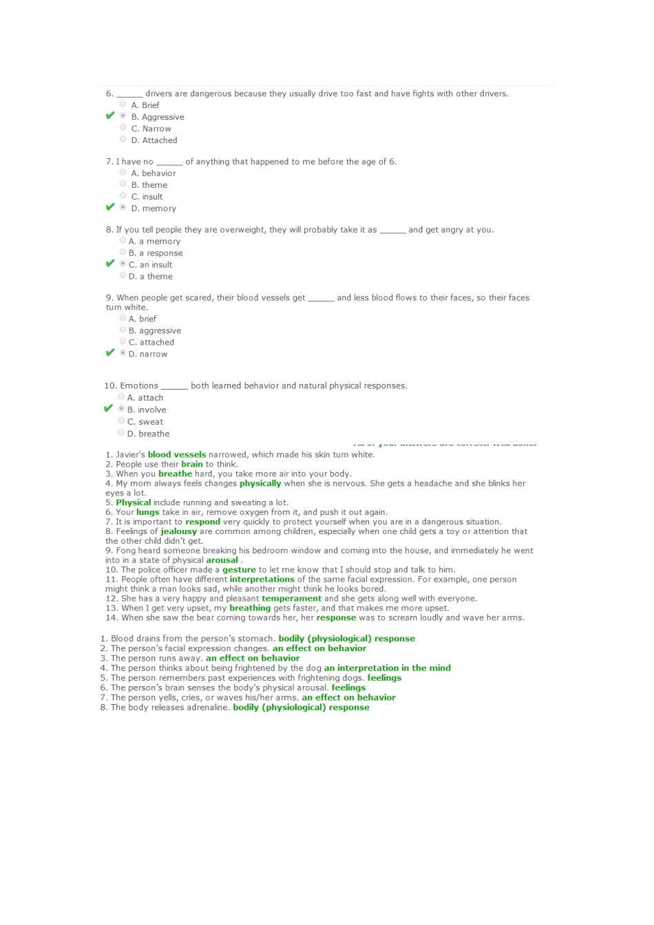 交互英语ULearning答案Academic Connections 2 UNIT 5  Psychology_第3页