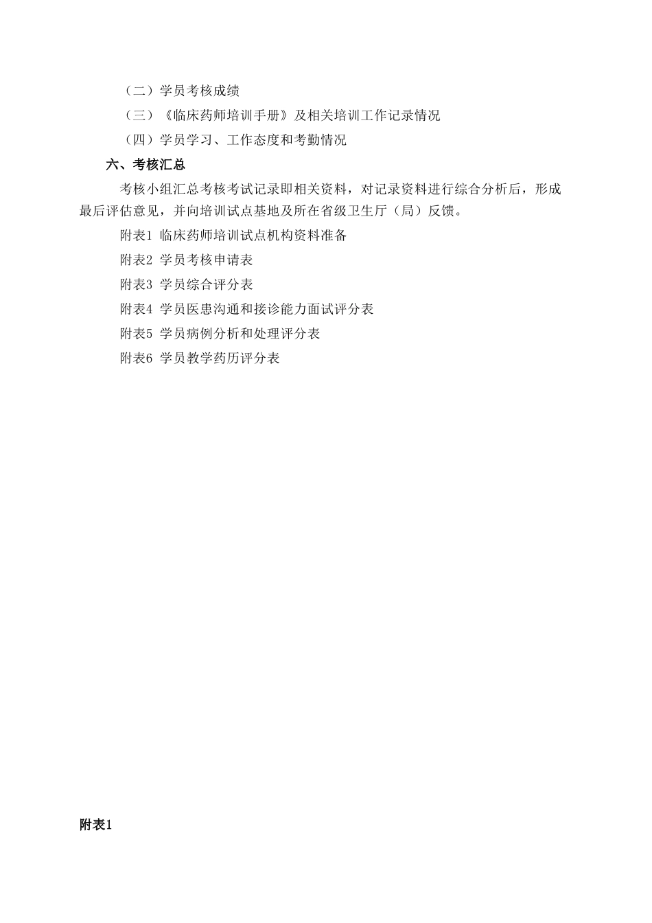 临床药师培训试点基地学员考核方案_第2页