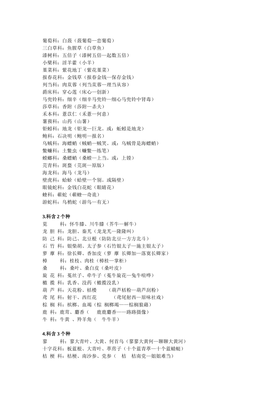 中药来源归纳记忆_第2页