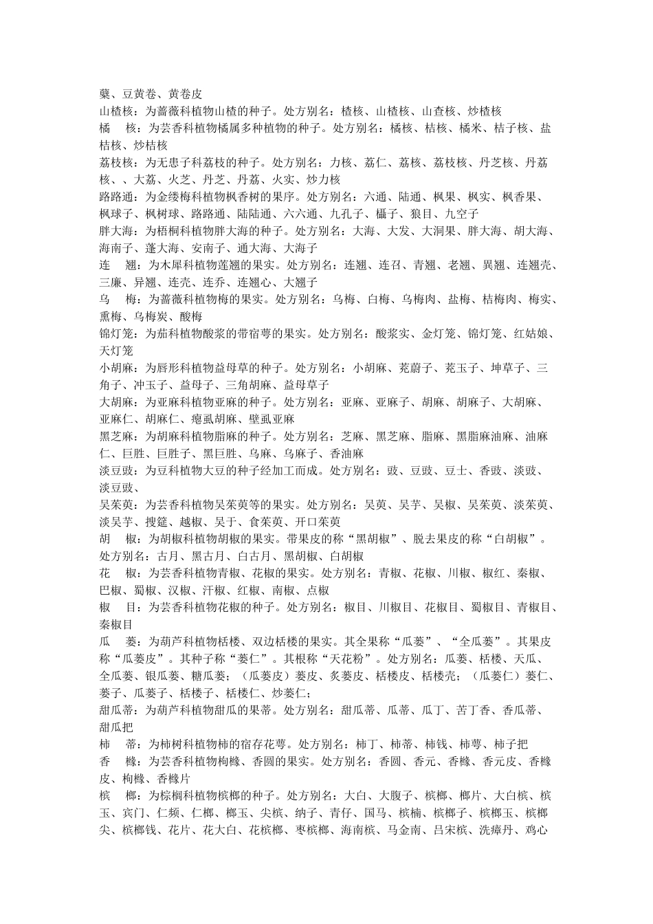 中药材别名大全_第3页