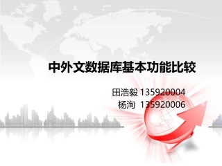 中外文数据库基本检索功能比较