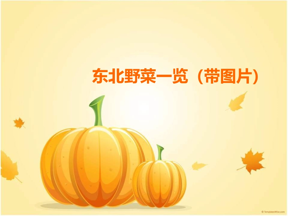 东北地区野菜一览(带图片)_第1页