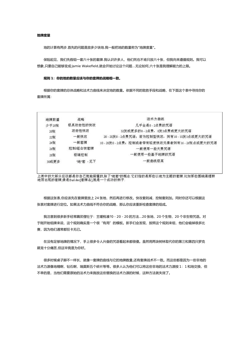 万智牌法术力曲线和地牌使用入门_第1页