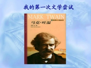 《我的第一次文学尝试》ppt课件珠梅中学