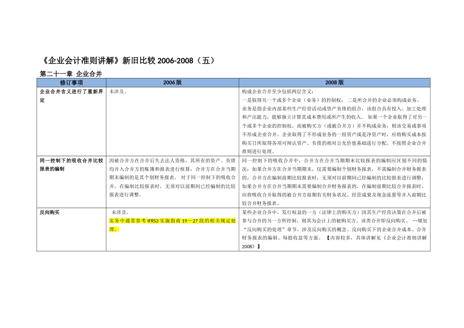 《企业会计准则讲解》新旧比较-05_第1页