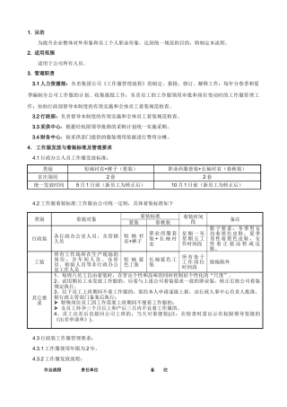 (人事)工装管理制度(1202建议)