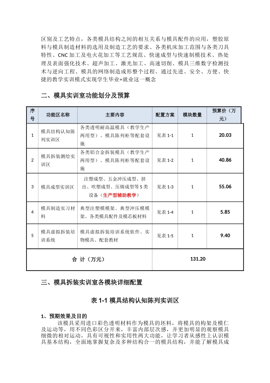 材料成型及模具实训室综合建设方案_第2页