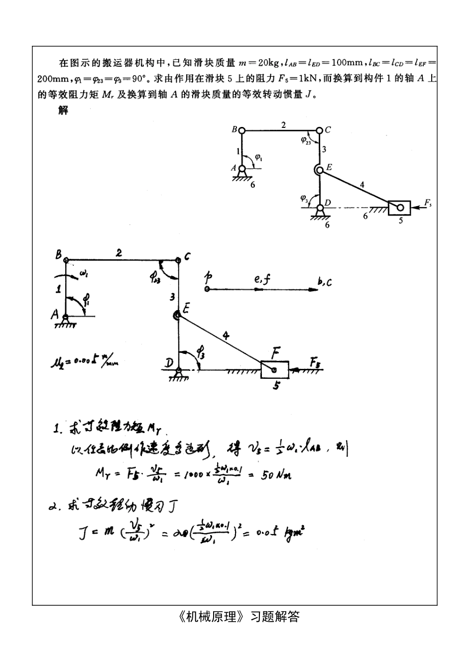 机械设计习题卡69-72运转调速解答_第2页