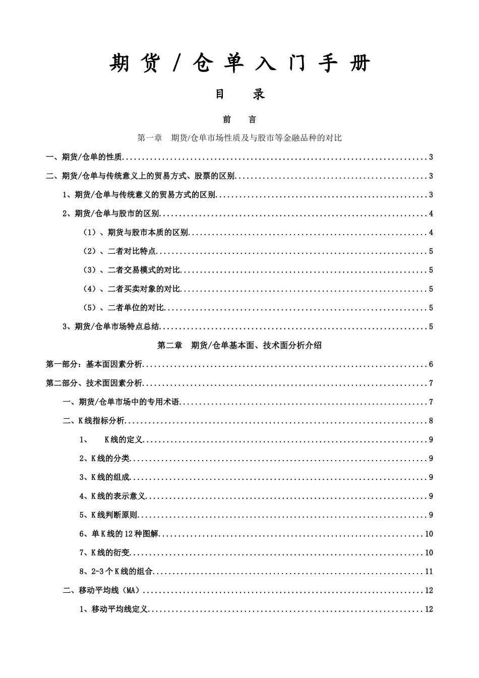 期货仓单入门手册_第1页
