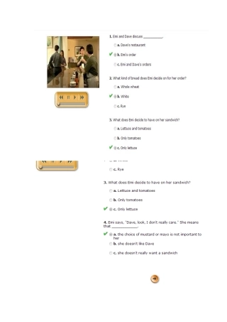 朗文交互英语第二级 Module A test