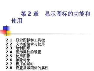 显示图标的功能和使用