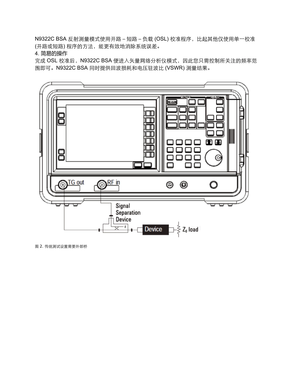 是德科技N9322C频谱仪助您轻松实现反射测量_第2页
