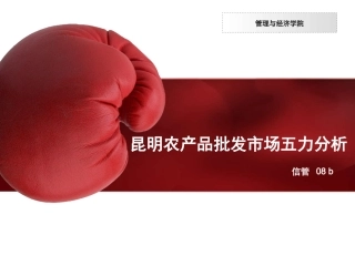 昆明农产品批发市场五力分析