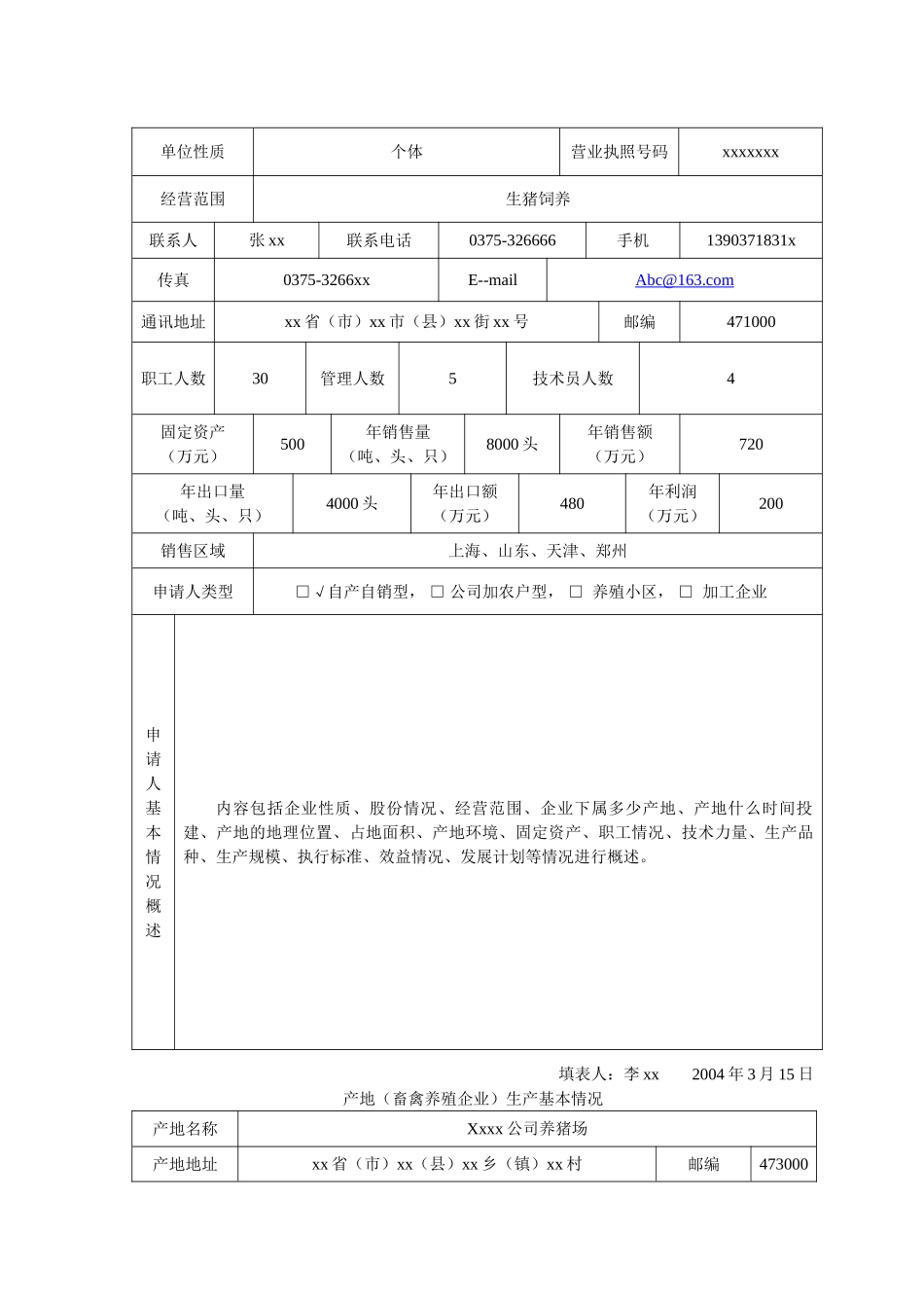 无公害农产品产地认定申请书_第3页