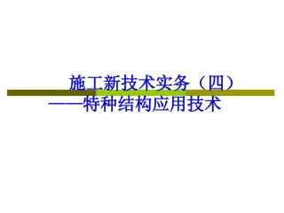 施工新技术实务4
