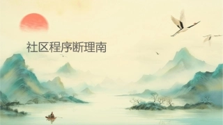 社区程序诊断护理指南