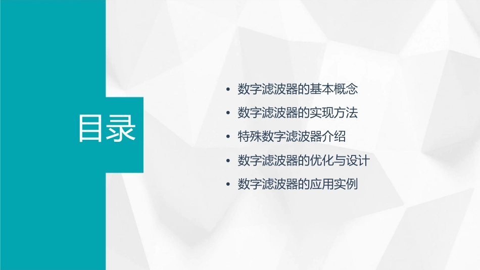 数字信号处理DSP数字滤波器的基本概念及一些特殊滤波器课件_第2页