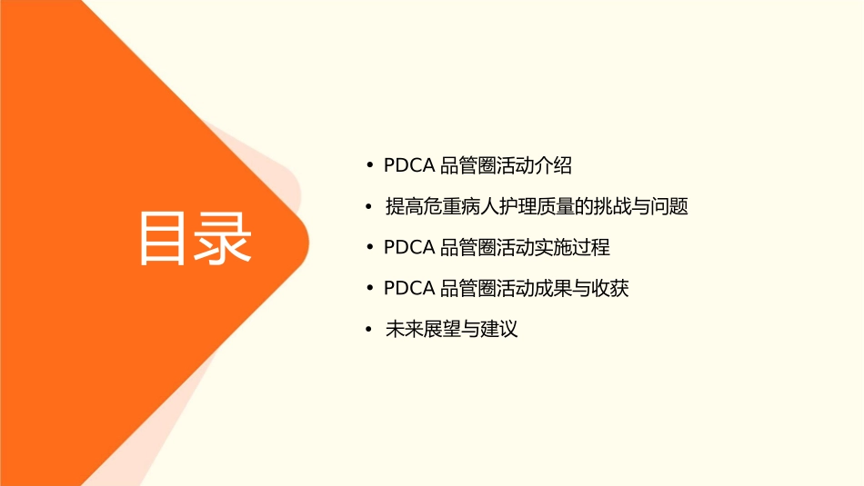 提高危重病人质量PDCA品管圈活动汇报护理课件_第2页