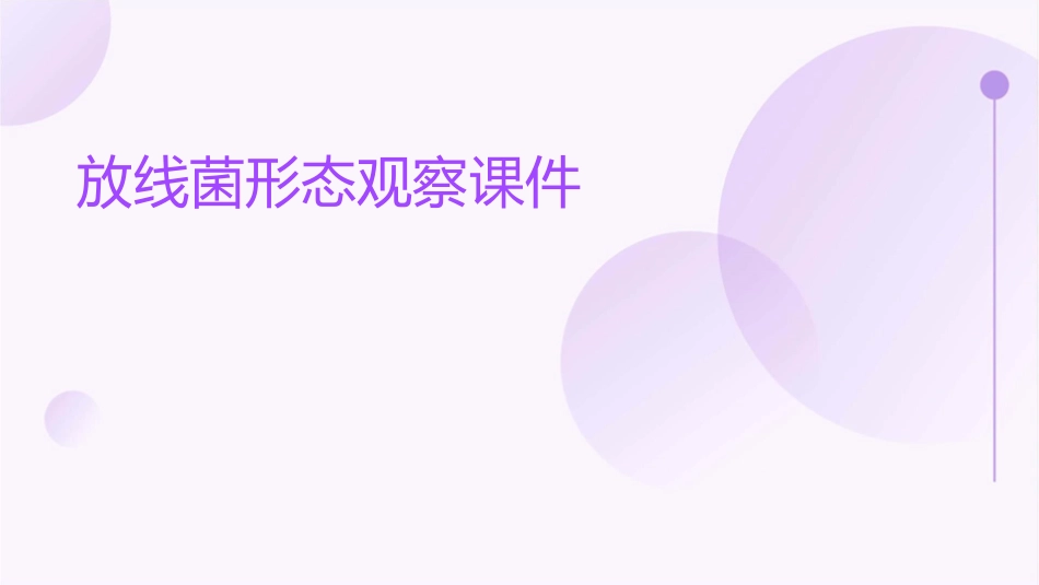 放线菌形态观察课件_第1页