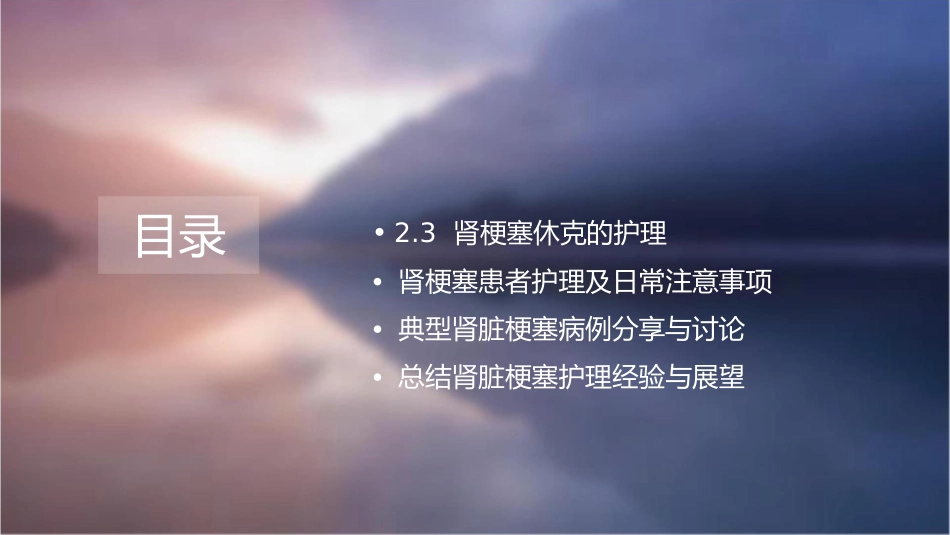 肾梗塞查房护理课件_第2页