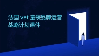 法国vet童装品牌运营战略计划课件