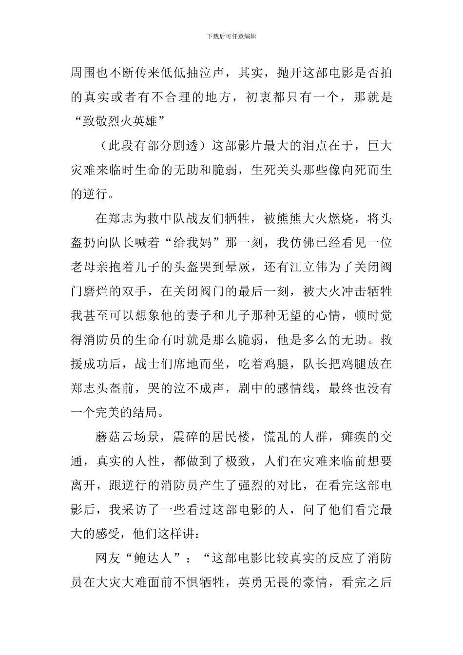 《烈火英雄》观后感五篇-0_第3页