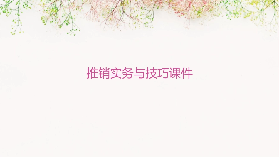 推销实务与技巧课件_第1页