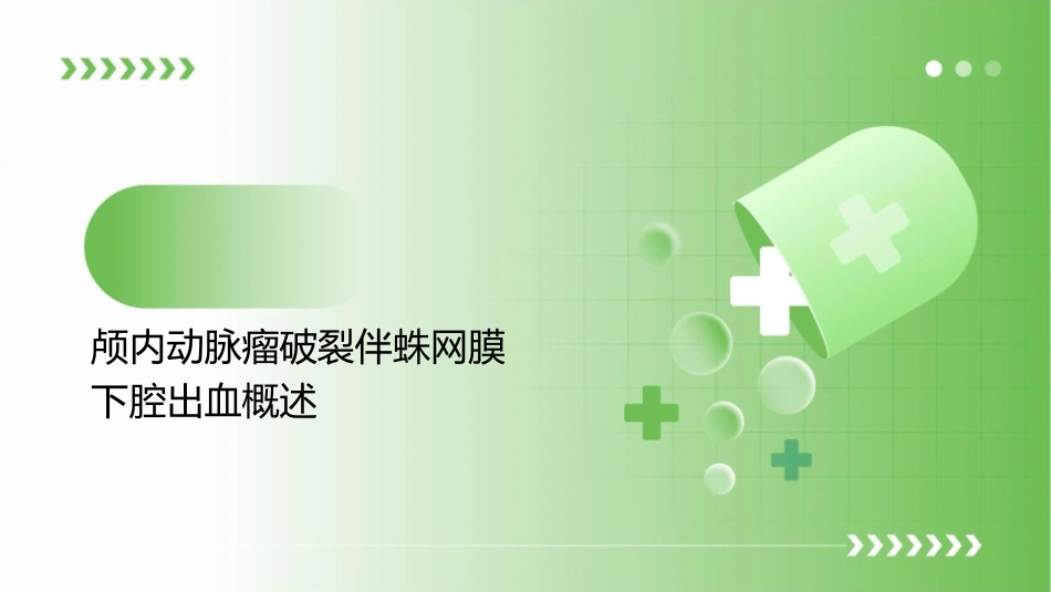 颅内动脉瘤破裂伴蛛网膜下腔出血查房护理课件_第3页