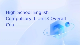 高中英语必修一Unit3整体课件53518