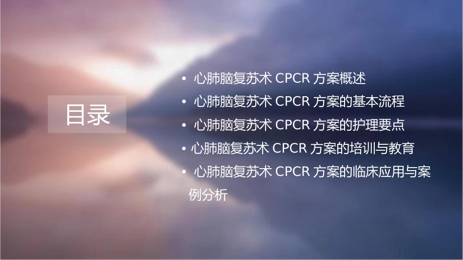 心肺脑复苏术CPCR方案护理课件_第2页