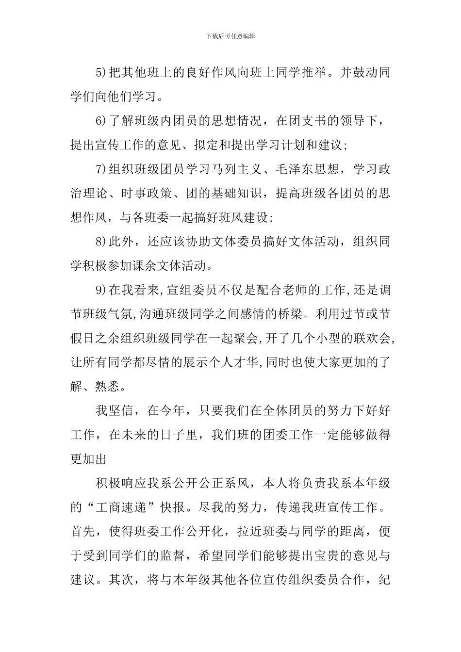 2024宣传委员个人工作计划_第2页