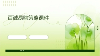 百诚易购策略课件