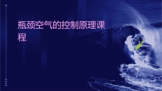 瓶颈空气的控制原理程琳课件