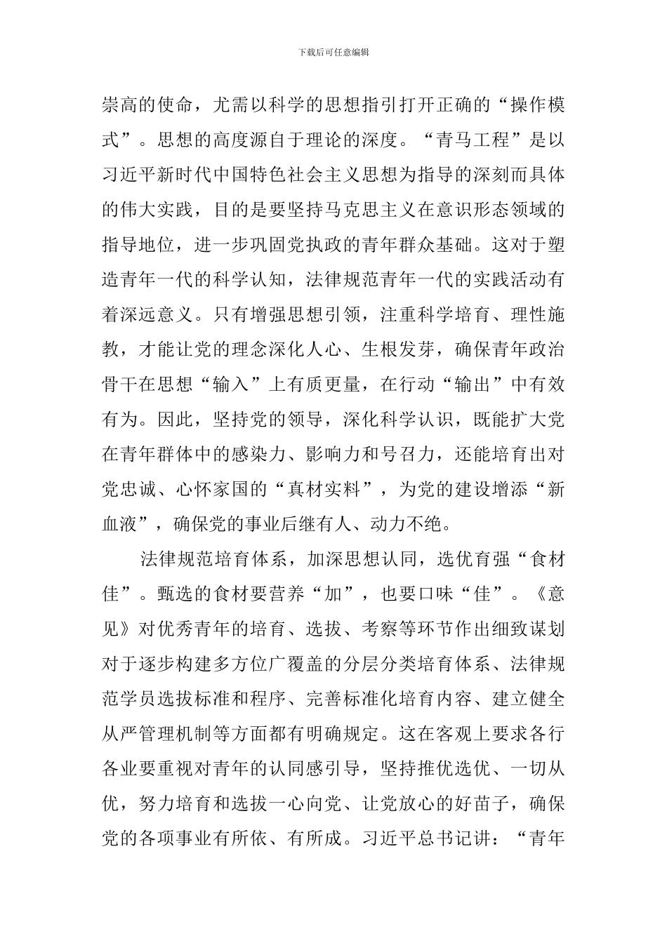 深入实施青马意见学习心得_第2页