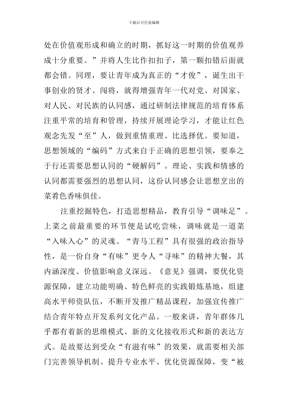 深入实施青马意见学习心得_第3页