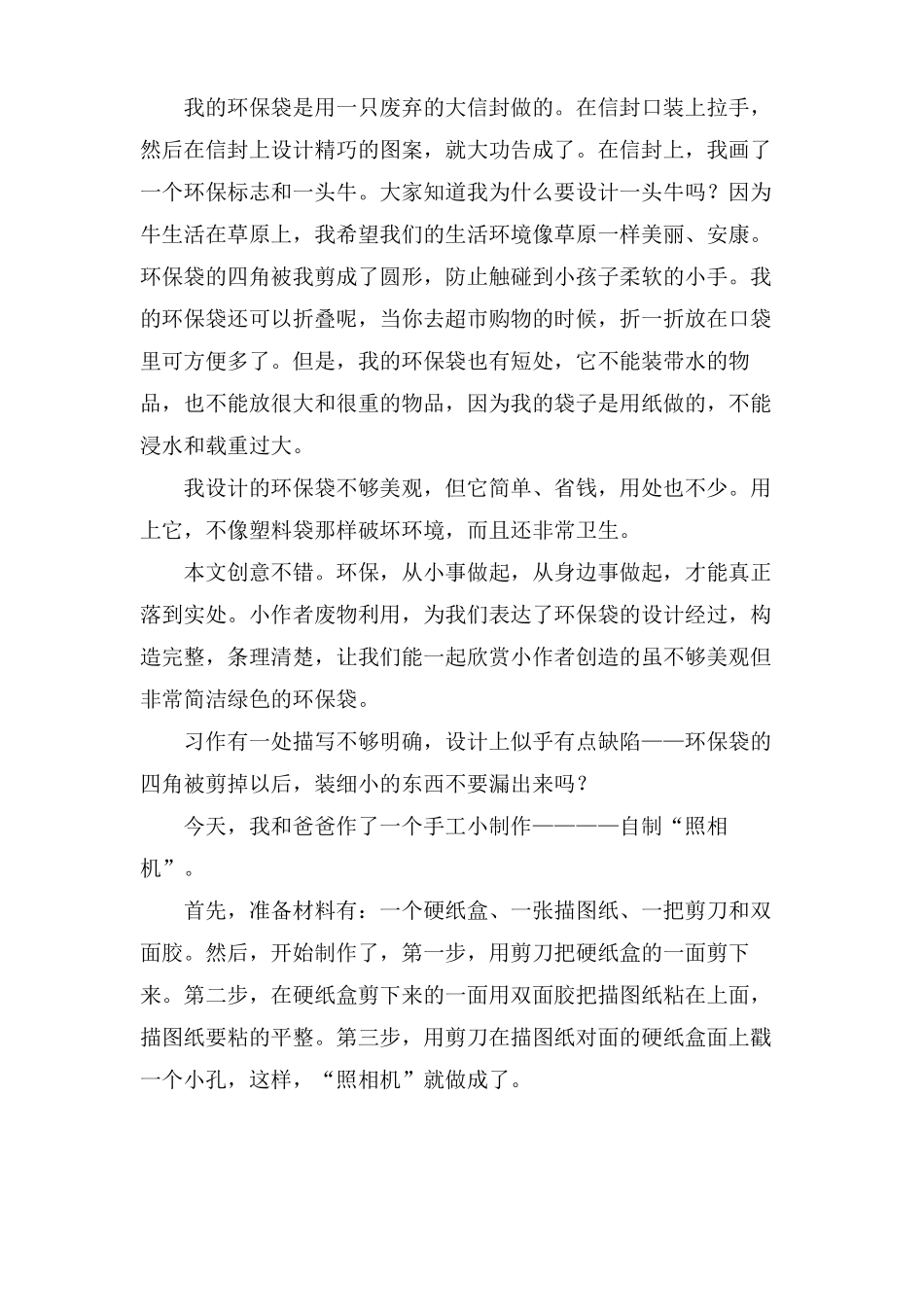 手工制作作文400字9篇_第3页