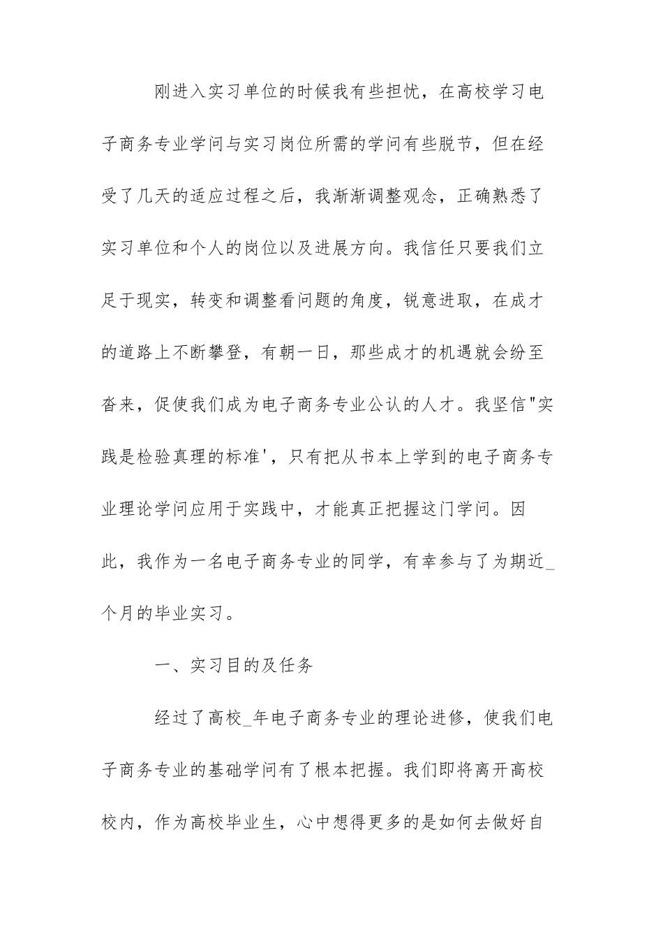 电商运营顶岗实习报告三篇_第2页