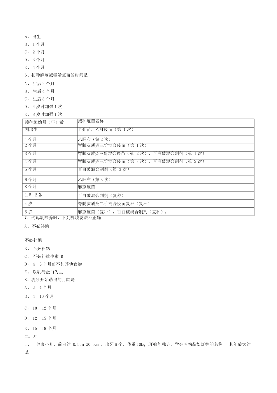 儿科主治医师练习lx0201_第2页