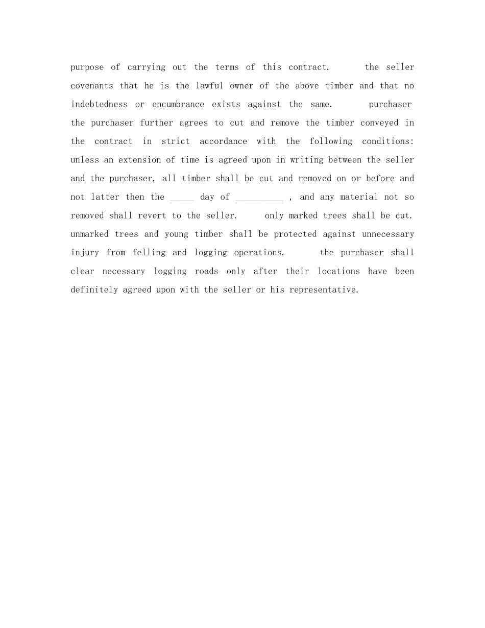 TIMBER SALE CONTRACT_第2页