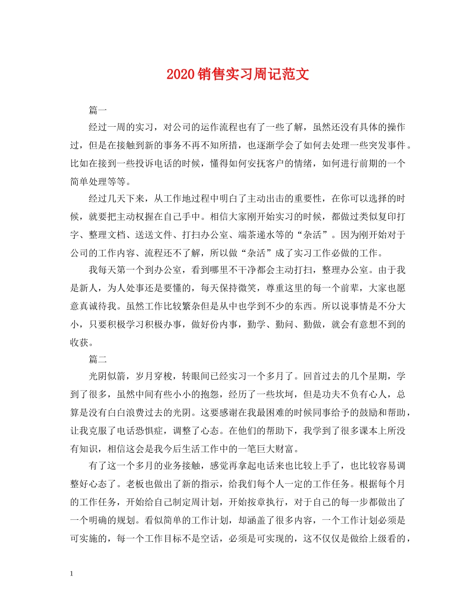 2024销售实习周记范文_第1页