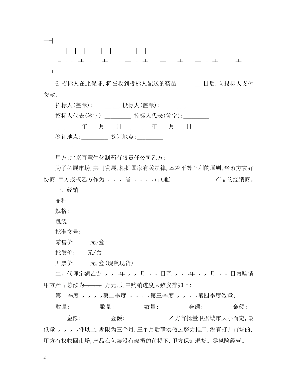 2024药品销售合同范本_第2页