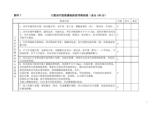 7口腔科考核标准1