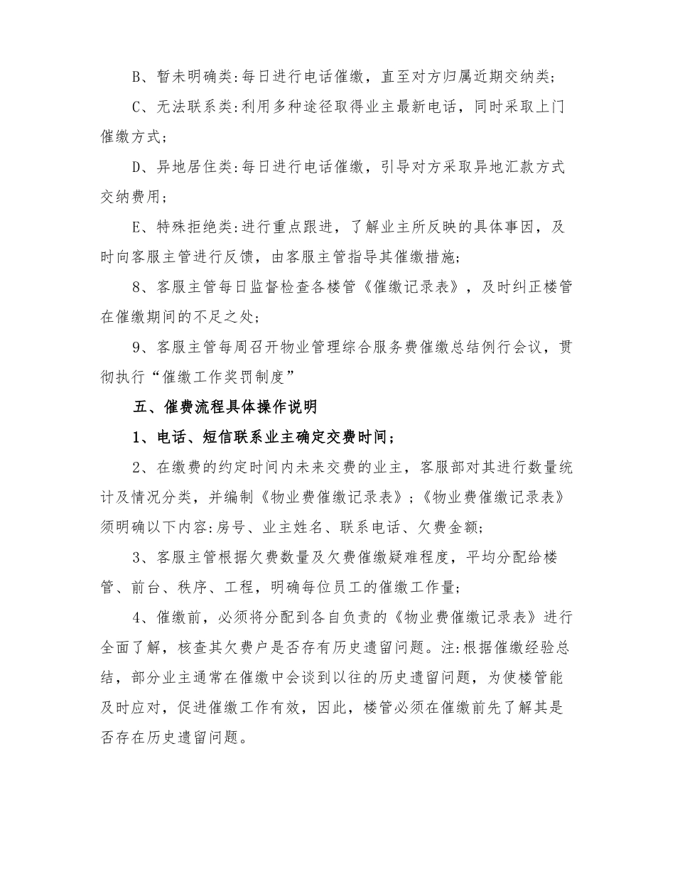 2022年物业管理催费方案_第2页
