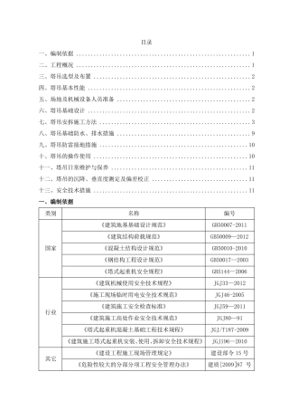 塔吊安拆专项施工方案