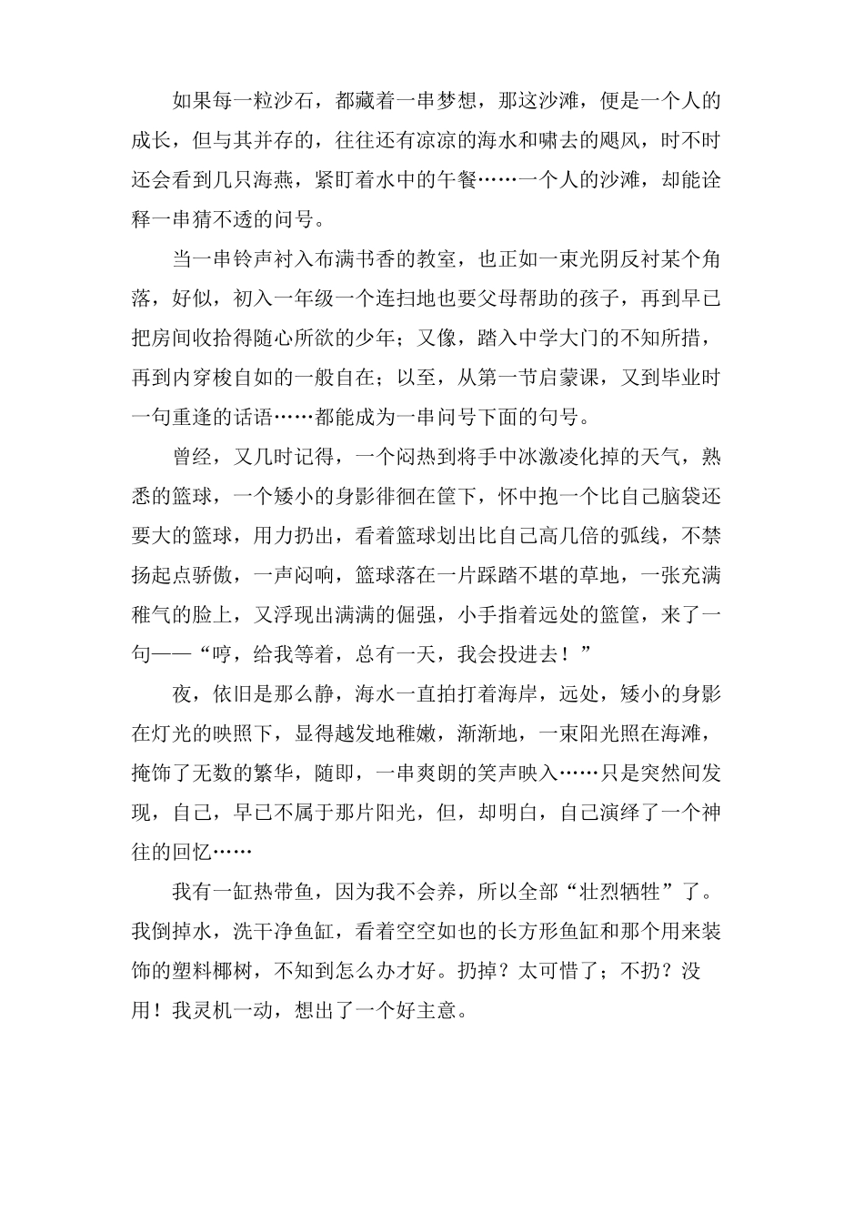 写沙滩的小学作文11篇_第3页