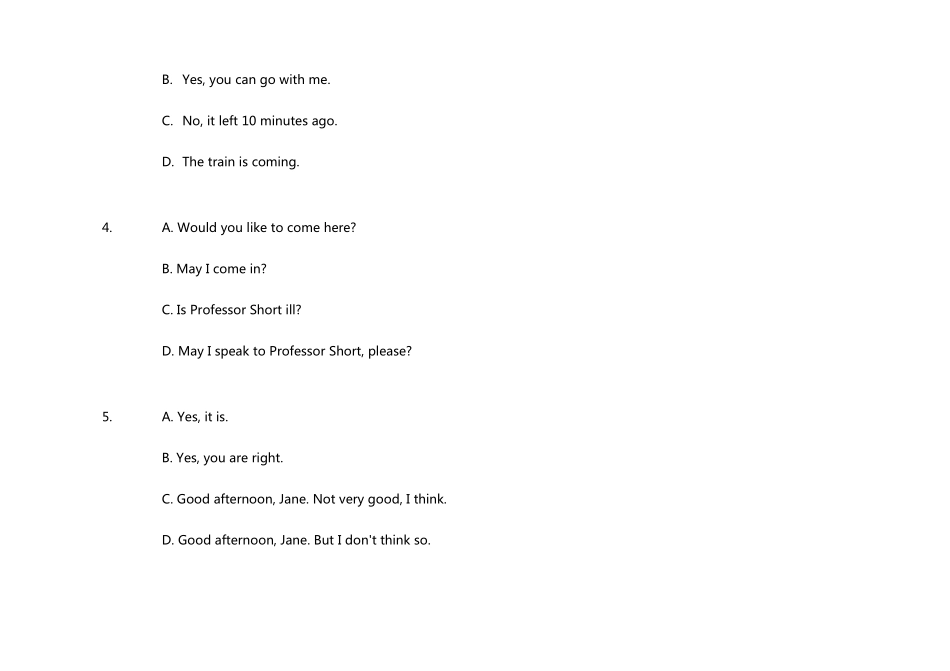 新视野大学英语第三版读写教程1期末考试试卷附答案_第2页